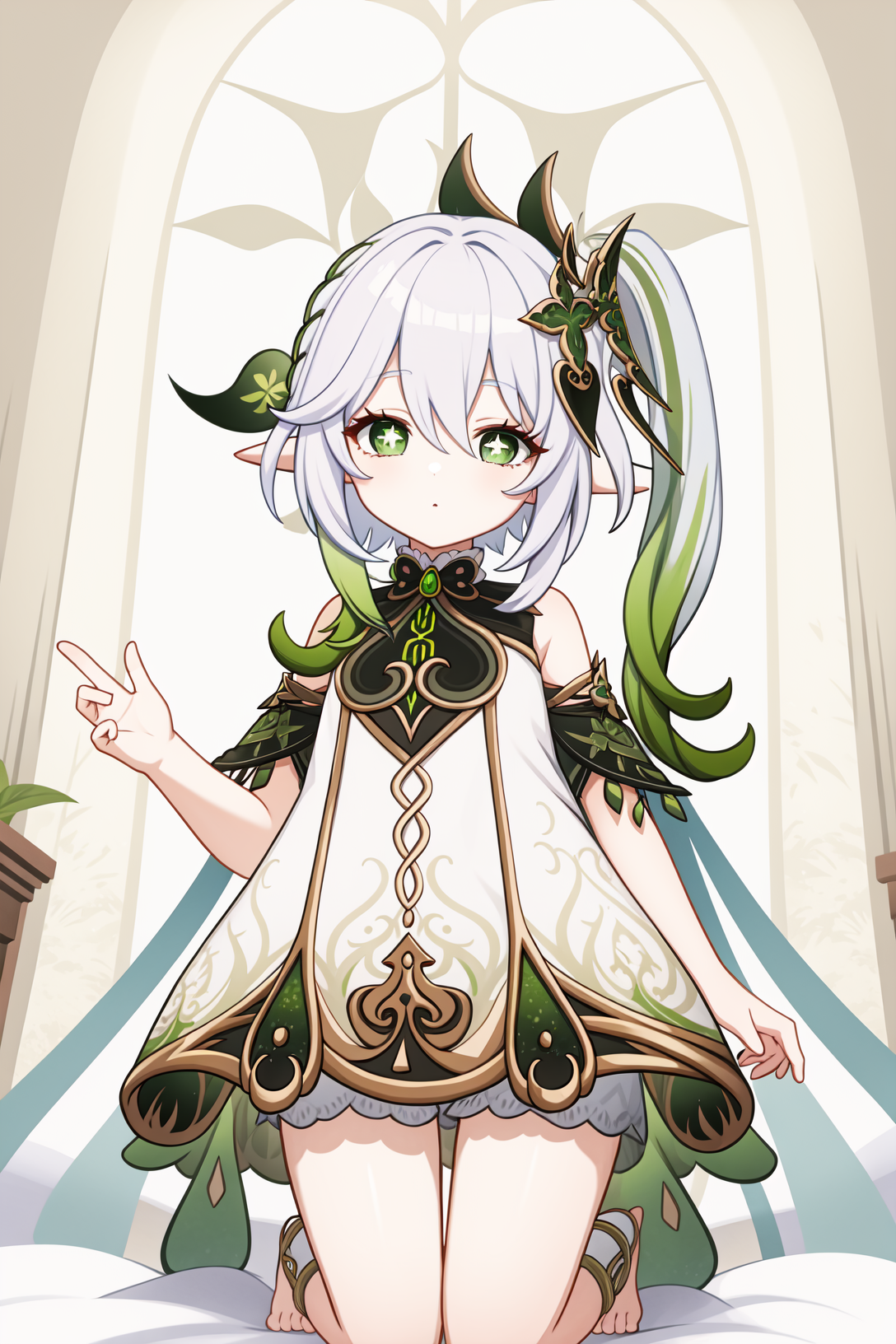 27706-446381759-_lora_纳西妲2-000009_1_,a girl named nahida,nahida,pointy ears,bangs,1girl,white hair,hair ornament,gradient hair,symbol-shaped pup.png